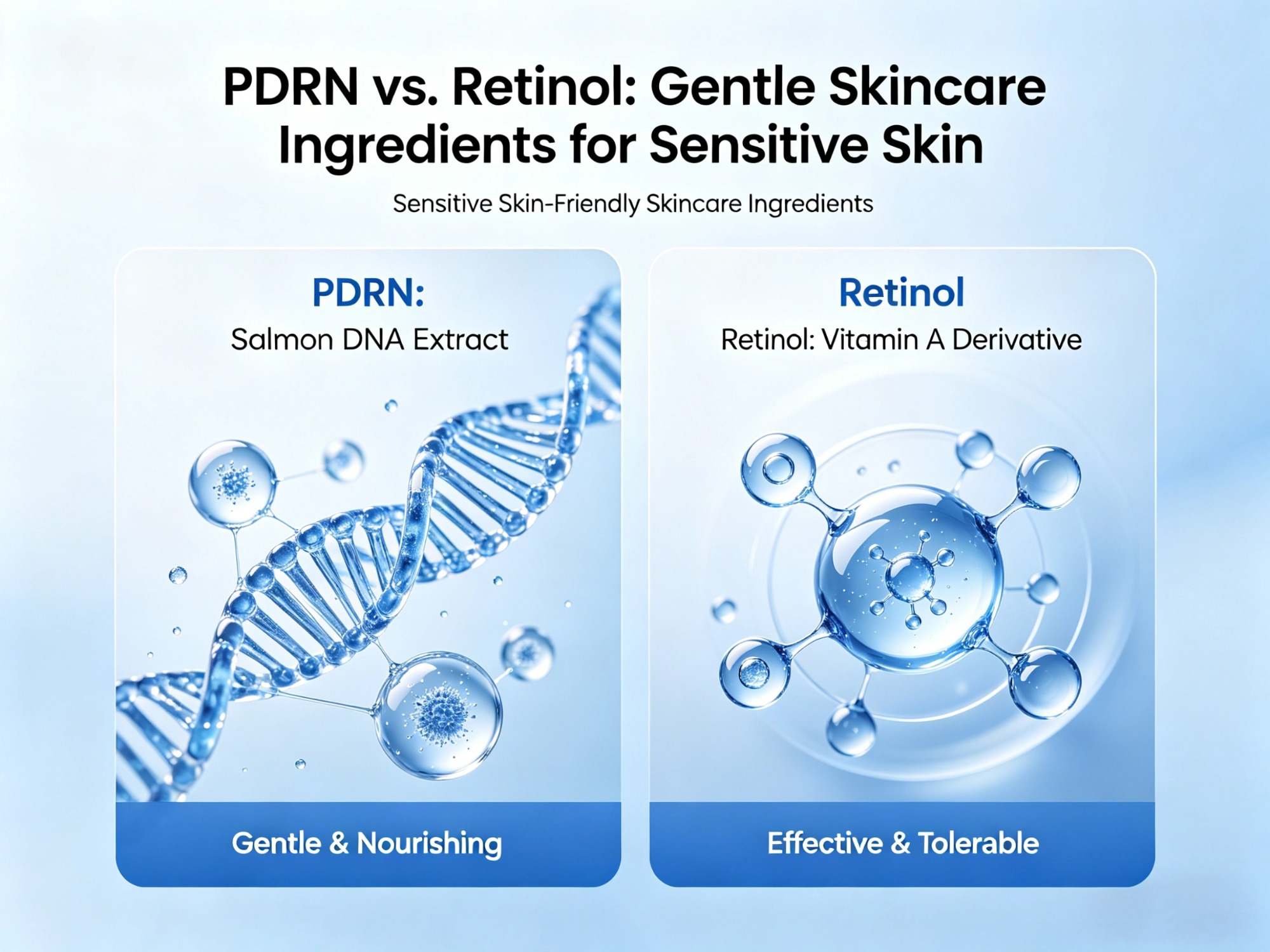 PDRN vs. Rétinol : une alternative douce pour les peaux sensibles – Ce que les formulateurs doivent savoir