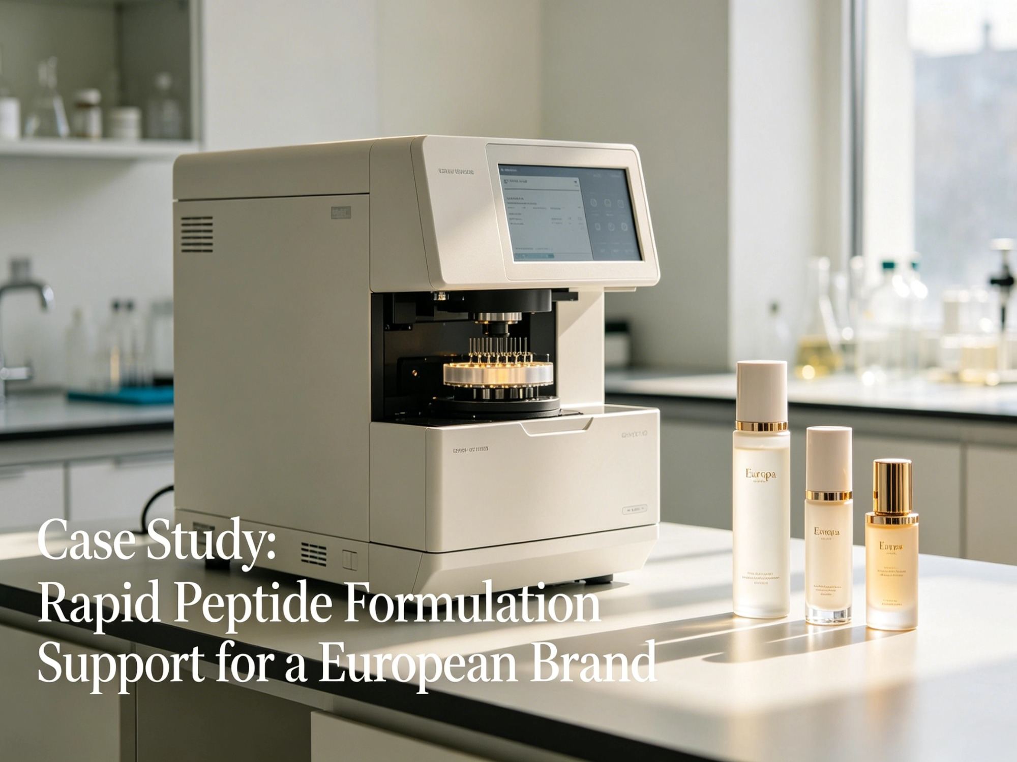 Étude de cas : Assistance à la formulation rapide de peptides pour une marque européenne
