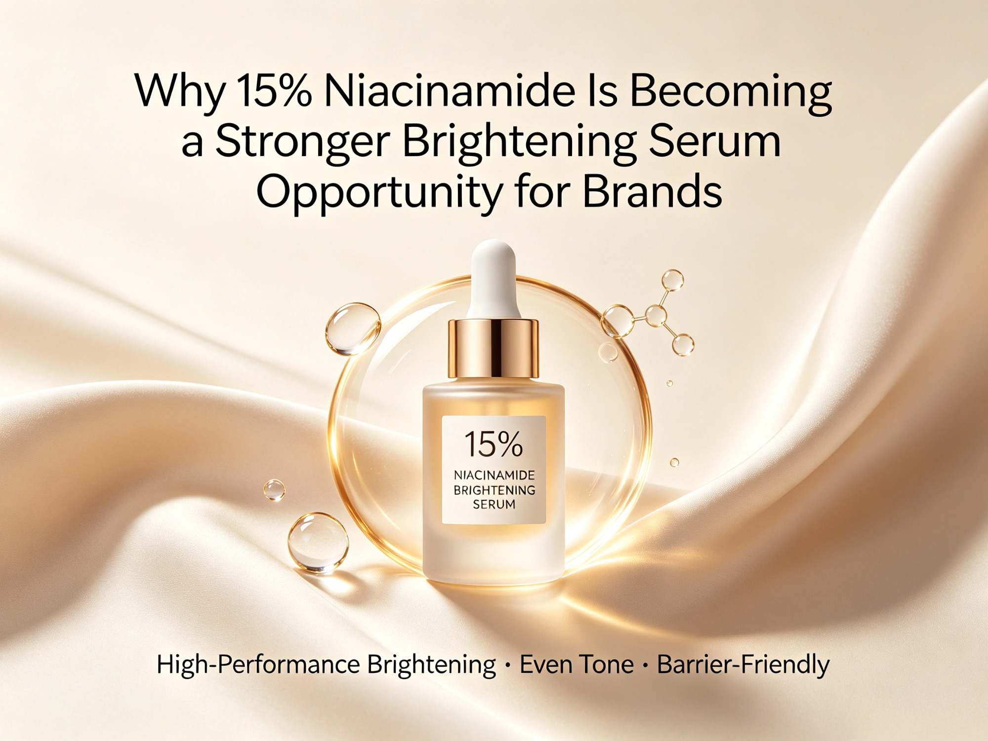 Pourquoi la niacinamide à 15 % devient un sérum éclaircissant plus puissant : une opportunité pour les marques